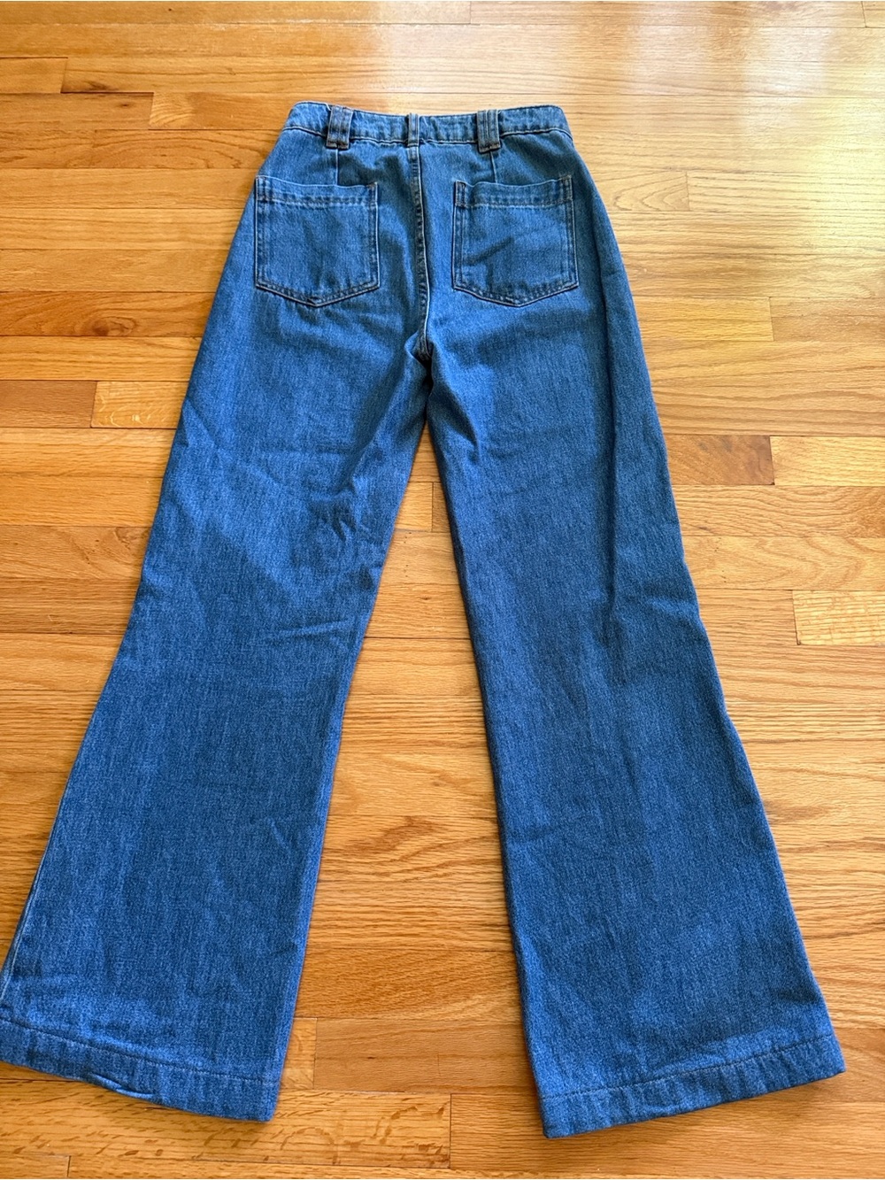 Met Sezane Augusto Blue Denim Jeans size 36 S - Picture 6 of 7